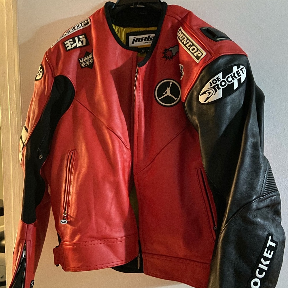 Rare Team Jordan Motorcycle Jacket